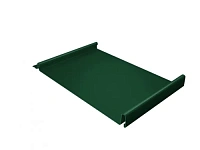 Панель кликфальц Pro Grand Line 0,5 мм Quarzit lite с пленкой на замках RAL 6005 (зеленый)