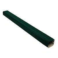 Труба прямоугольная L=1 м Vortex 127/102 мм RAL 6005 - зеленый мох