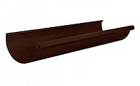 Желоб водосточный AQUASYSTEM покрытие PURAL, коричневый RAL 8017 D 150/100 мм длина 3 м
