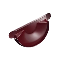 Заглушка желоба универсальная Grand Line 125/90 мм RAL 3005 - красное вино