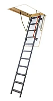 Складная металлическая чердачная лестница с поручнем Fakro LMK 70x120x280