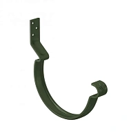 Крюк крепления желоба короткий с комплектом крепления AQUASYSTEM покрытие PURAL, темно-зеленый RR11 D 125/90 мм