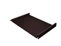 Панель кликфальц Pro Grand Line 0,5 мм Rooftop Matte с пленкой на замках RAL 8017 (коричневый)