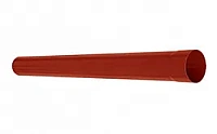 Труба водосточная AQUASYSTEM покрытие PURAL, красно-коричневый RR 29 D 125/90 мм длина 1 м