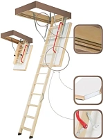 Чердачная лестница с люком Fakro LWT Thermo (суперэнергосберегающая) 60x130x305