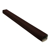 Труба прямоугольная L=1 м Vortex 127/102 мм RAL 8017 - коричневый шоколад