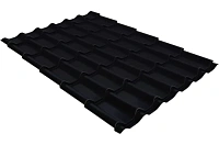 Металлочерепица Grand Line Classic 0,5 мм Rooftop Matte RAL 9005 (черный)