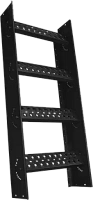 Лестница-крыльцо ROOFSYSTEMS PRESTIGE ZN 485 длина 1,2 м для фальцевой кровли RAL 9005
