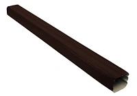 Труба прямоугольная L=2 м Vortex 127/102 мм RAL 8017 - коричневый шоколад