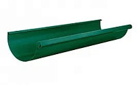Желоб водосточный AQUASYSTEM покрытие PURAL, зеленый RAL 6005 D 150/100 мм длина 3 м
