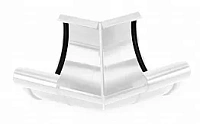 Galeco PVC 124 Внешний угол 135° для желоба 110мм ПВХ, RAL 9010 - белый