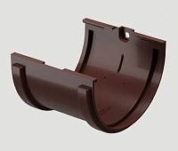 Docke Standart Соединитель желоба, Темно-коричневый (RAL 8019)
