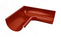 Угол желоба внутренний AQUASYSTEM покрытие PURAL, красно-коричневый RR 29 90 град. D 125/90 мм