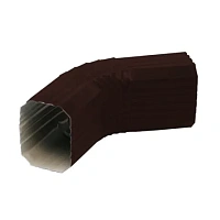 Колено трубы гофрированное Vortex 127/102 мм RAL 8017 - коричневый шоколад