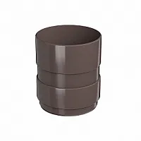 ТН ПВХ МАКСИ муфта трубы, Т-коричневый RAL 8019