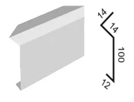 Профиль стыковый №1 Grand Line для фальцевой кровли Zn