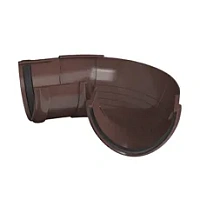 ТН ПВХ угол желоба регулируемый 90°-150°, Коричневый RAL 8017