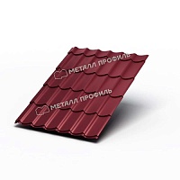 Металлочерепица МП Ламонтерра XL 0,45 мм Viking RAL 3005 (вишневый)