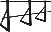 Ограждение кровли ТЕКТА для фальцевой кровли H-600 d-25 (круг) RAL 9005