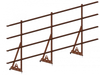 Ограждение кровли ROOFSYSTEMS PRESTIGE H-1200 (овал) EURO ГОСТ Р 53254-2009 RAL 8004