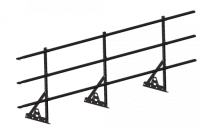 Ограждение кровли ROOFSYSTEMS PRESTIGE для фальцевой кровли H-900 (овал) ГОСТ Р 53254-2009 RAL 8019