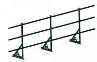 Ограждение кровли ROOFSYSTEMS PRESTIGE для фальцевой кровли H-900 (овал) ГОСТ Р 53254-2009 RAL 6005