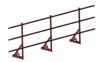 Ограждение кровли ROOFSYSTEMS PRESTIGE для фальцевой кровли H-900 (овал) ГОСТ Р 53254-2009 RAL 3003