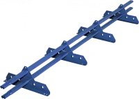 Снегозадержатель трубчатый ROOFSYSTEMS серия ELITE 40*20 (овал) NEXT 3 метра для фальцевой кровли RAL 5005