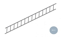 Модульная лестница ORIMA 2,7 м светло-серый