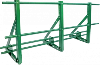 Ограждение кровли со снегозадержателем ТЕКТА для фальцевой кровли H-600 d-25 (круг) RAL 6005