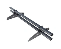 Снегозадержатель трубчатый овальный Русский Рубеж 20х40 мм 1 м 2 опоры для металлочерепицы RAL 5005