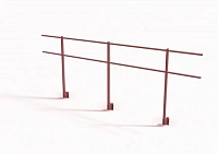 Парапетное ограждение для кровли Эконом L-3 м, 900мм RAL 8017