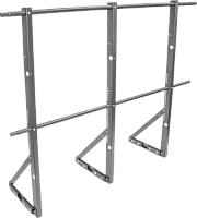 Ограждение кровли ТЕКТА для фальцевой кровли H-1200 d-25 (круг) RAL 7004