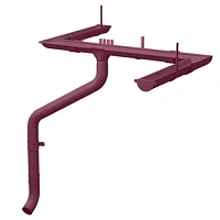 Металлический водосток Interprofil 125/90 Полиэстер RAL 3005 (Красное вино)