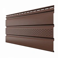 Софит пластиковый ТехноНИКОЛЬ T4 с полной перфорацией 3000 мм Каштан