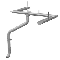 Металлический водосток Interprofil 125/90 Оцинкованный