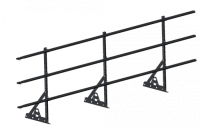 Ограждение кровли ROOFSYSTEMS PRESTIGE для фальцевой кровли H-900 (овал) ГОСТ Р 53254-2009 RAL 7024