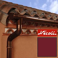 Пластиковый водосток Nicoll LG 25 125/80 Красный RAL 3004
