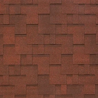 Гибкая черепица однослойная Tegola Nobil Tile АКЦЕНТ Тёмно-красный