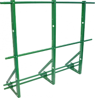 Ограждение кровли со снегозадержателем ТЕКТА H-1200 d-25 (круг) EURO RAL 6005