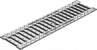 5065 Решетка водоприемная Gidrolica Standart РВ -10.136.50 - щелевая чугунная ВЧ оцинкованная кл. С250