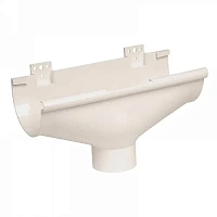 Nicoll (LG25) Воронка желоба компенсирующая 125 мм, Белый