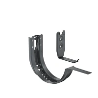 Крюк крепления короткий регулируемый AQUASYSTEM покрытие PURAL MATT, серый RR 23 D 125/90 мм