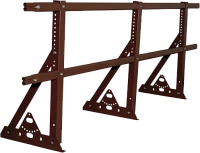 Ограждение кровли ROOFSYSTEMS ELITE H-600 (овал) EURO ГОСТ Р 53254-2009 RAL 8017