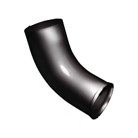Отвод Grand Line 125/90 мм RAL 9005 - черный темный