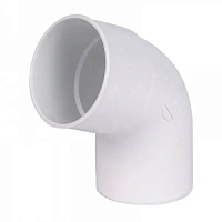Nicoll (LG33) Отвод (колено) трубы 67° универсальный, Белый