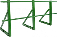 Ограждение кровли ТЕКТА для фальцевой кровли H-600 d-25 (круг) RAL 6020