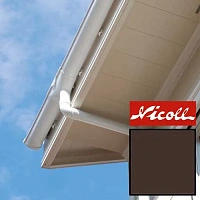 Пластиковый водосток Nicoll LG 29 150/100 Коричневый RAL 8017