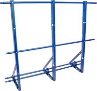 Ограждение кровли со снегозадержателем ТЕКТА для фальцевой кровли H-1200 d-25 (круг) EURO RAL 5005