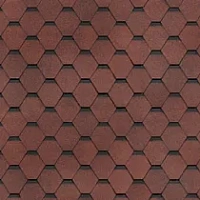 Гибкая черепица однослойная Shinglas ТехноНИКОЛЬ Самба Рубин